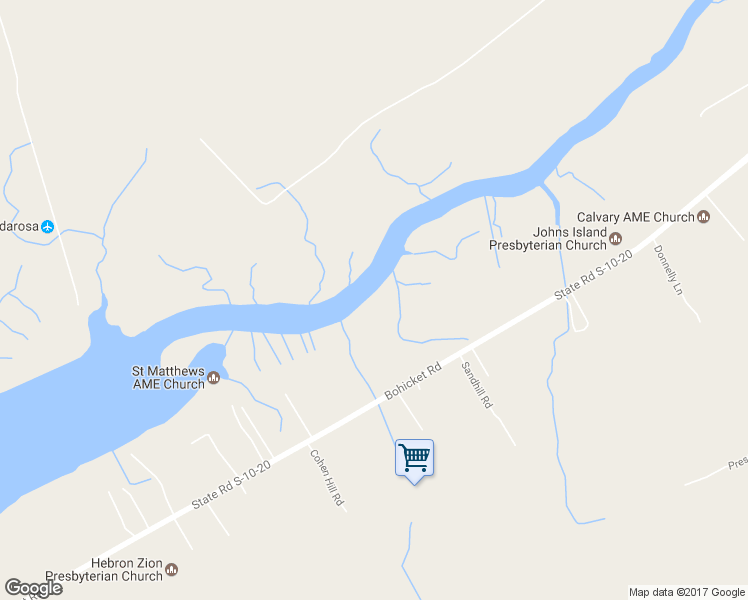 map of restaurants, bars, coffee shops, grocery stores, and more near 2722 Bohicket Road in Johns Island