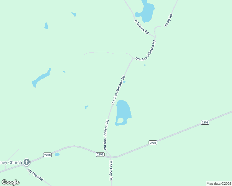 map of restaurants, bars, coffee shops, grocery stores, and more near 634 Ora Asa Johnson Road in Harleton