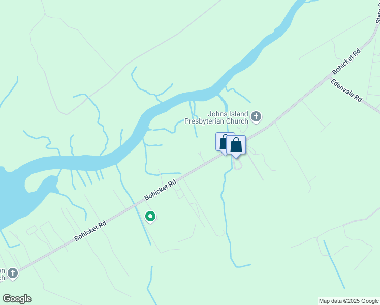 map of restaurants, bars, coffee shops, grocery stores, and more near 2644 Bohicket Road in Johns Island