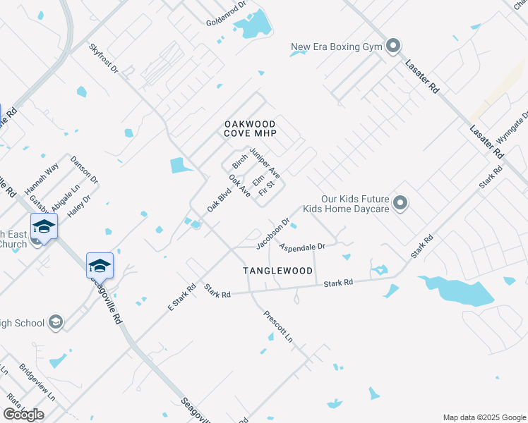 map of restaurants, bars, coffee shops, grocery stores, and more near 14311 Skyfrost Drive in Dallas