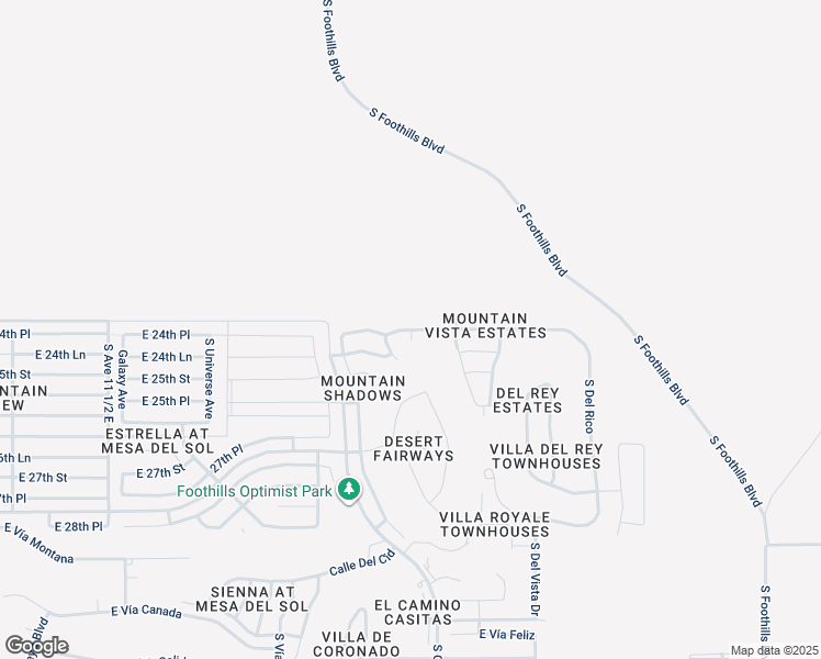 map of restaurants, bars, coffee shops, grocery stores, and more near 12334 East Del Norte in Yuma