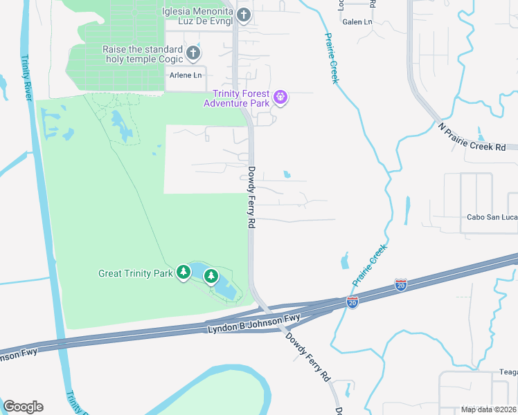 map of restaurants, bars, coffee shops, grocery stores, and more near 8331 Plainview Drive in Dallas