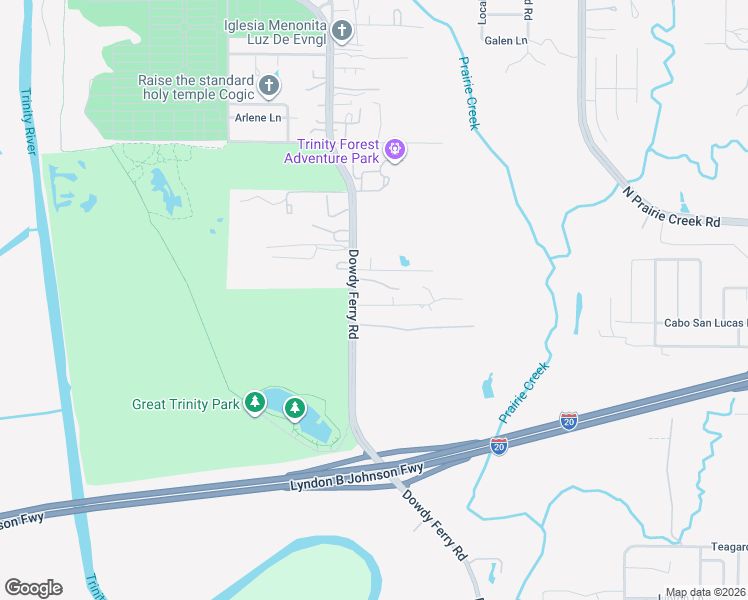 map of restaurants, bars, coffee shops, grocery stores, and more near 8331 Plainview Drive in Dallas