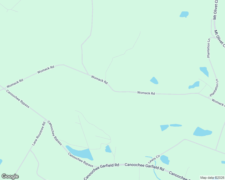 map of restaurants, bars, coffee shops, grocery stores, and more near Womack Road in Garfield