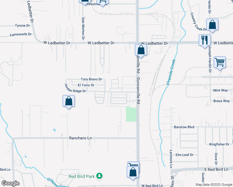 map of restaurants, bars, coffee shops, grocery stores, and more near 5143 Wesley Chapel Lane in Dallas