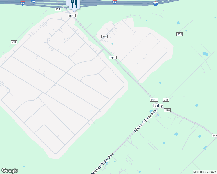 map of restaurants, bars, coffee shops, grocery stores, and more near 1409 East Oaklawn Drive in Terrell