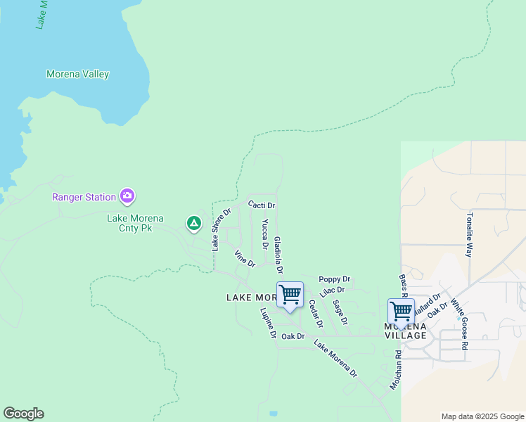 map of restaurants, bars, coffee shops, grocery stores, and more near 29433 Cacti Drive in Campo