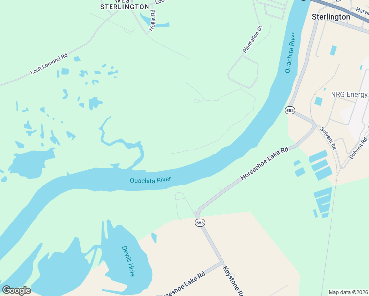 map of restaurants, bars, coffee shops, grocery stores, and more near 319 Garland Road in Sterlington