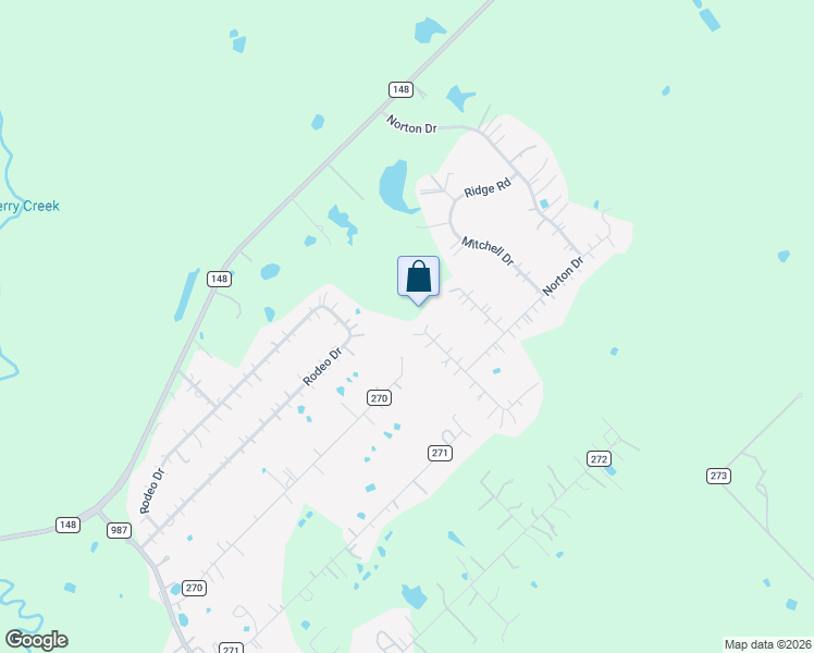 map of restaurants, bars, coffee shops, grocery stores, and more near 8011 Hill Street in Terrell