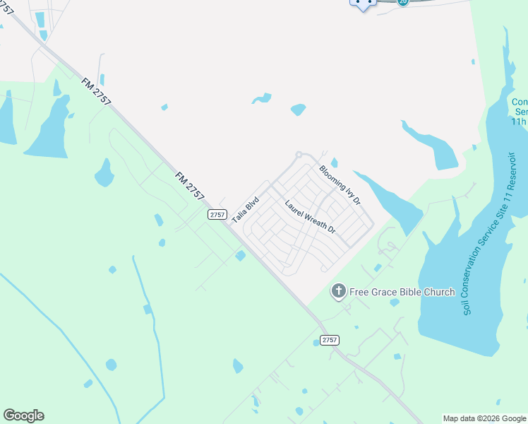 map of restaurants, bars, coffee shops, grocery stores, and more near 8888-9382 Farm to Market Road 2757 in Forney