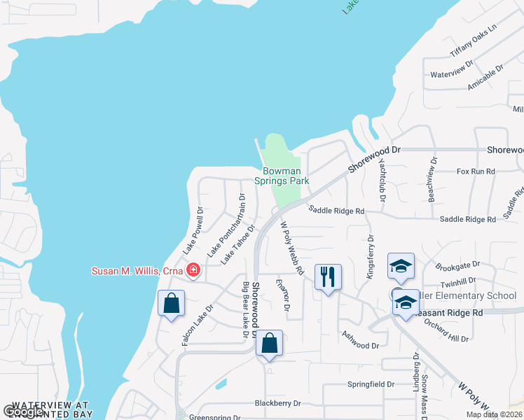 map of restaurants, bars, coffee shops, grocery stores, and more near 3515 Lake Tahoe Drive in Arlington