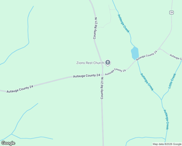 map of restaurants, bars, coffee shops, grocery stores, and more near 1012 County Road 24 in Prattville