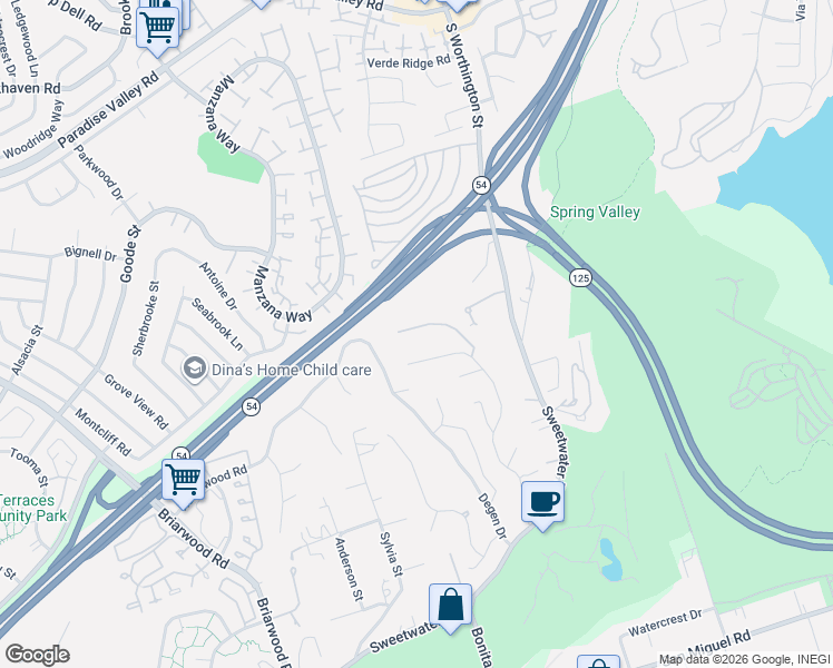 map of restaurants, bars, coffee shops, grocery stores, and more near 5760 Casa Grande Way in Bonita