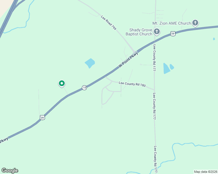 map of restaurants, bars, coffee shops, grocery stores, and more near 1-91 Lee Road 685 in Opelika