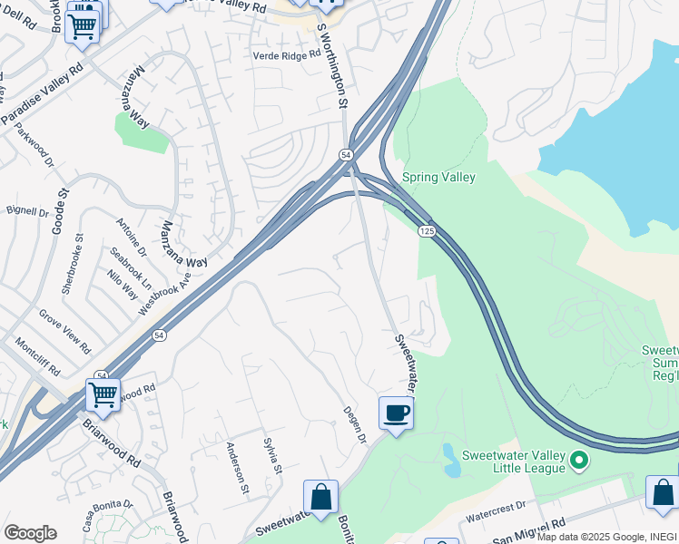 map of restaurants, bars, coffee shops, grocery stores, and more near in Bonita