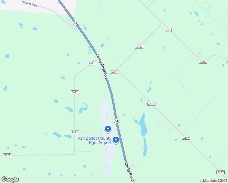 map of restaurants, bars, coffee shops, grocery stores, and more near 37038 Corky Boyd Avenue in Wills Point