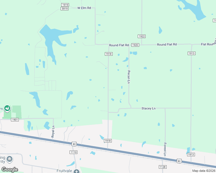 map of restaurants, bars, coffee shops, grocery stores, and more near County Road 1918 in Fruitvale