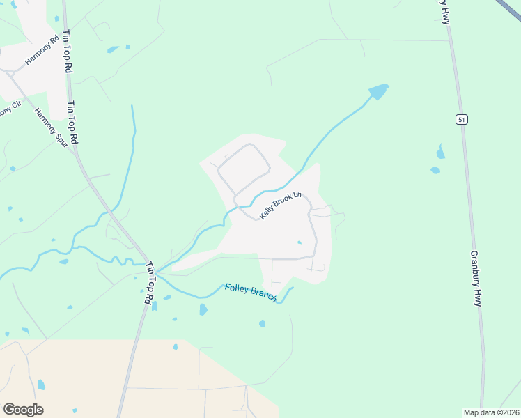 map of restaurants, bars, coffee shops, grocery stores, and more near 264 Kelly Brook Lane in Weatherford