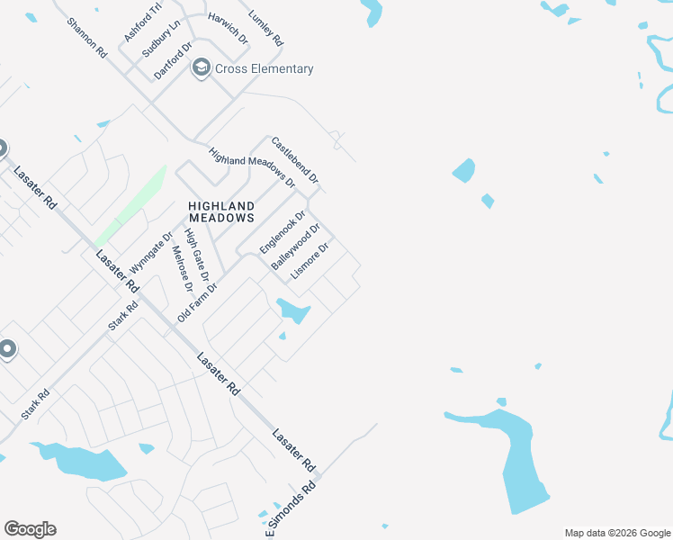 map of restaurants, bars, coffee shops, grocery stores, and more near 2904 Lismore Drive in Seagoville
