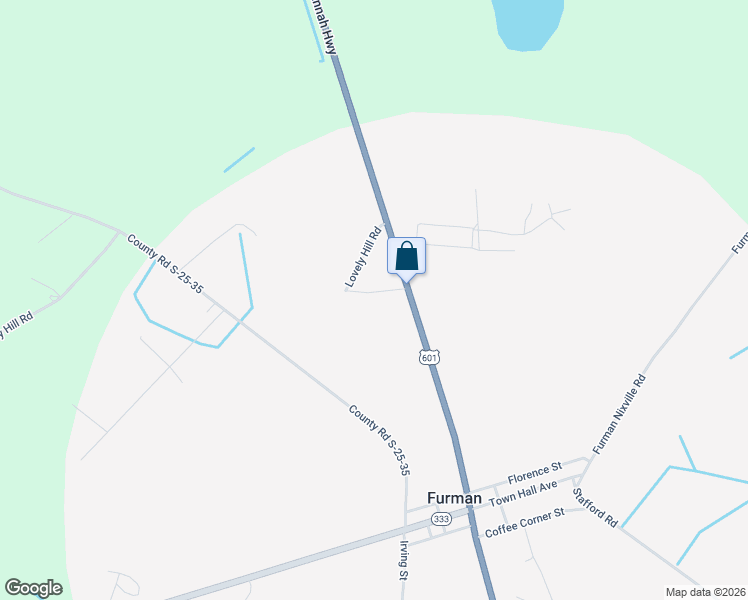 map of restaurants, bars, coffee shops, grocery stores, and more near 13536 Savannah Highway in Estill