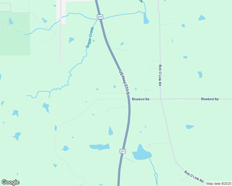 map of restaurants, bars, coffee shops, grocery stores, and more near West Bluebird Road in Upshur County