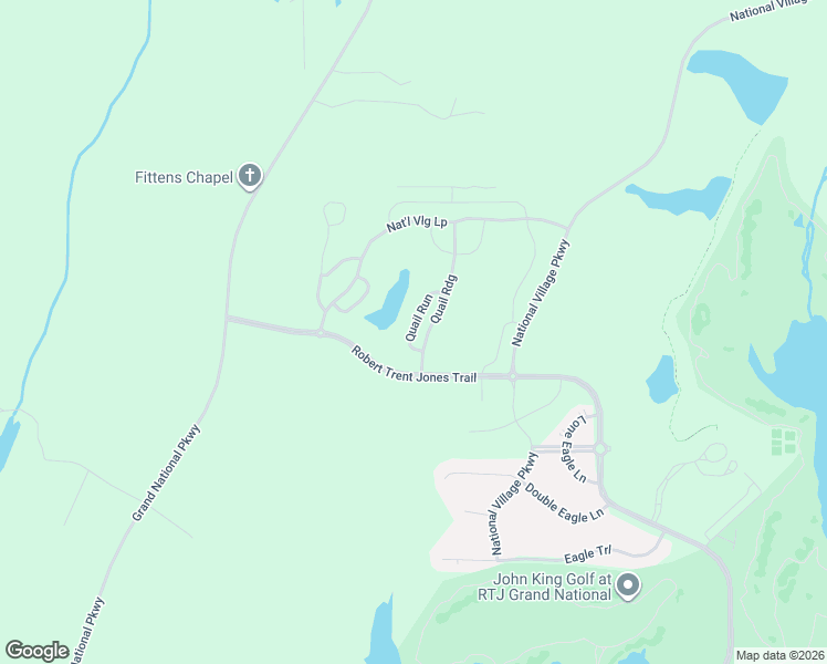 map of restaurants, bars, coffee shops, grocery stores, and more near 3217 Turkey Trot Way in Opelika