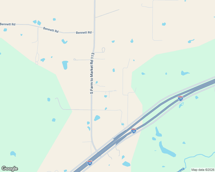 map of restaurants, bars, coffee shops, grocery stores, and more near 6393 Farm to Market 113 in Millsap