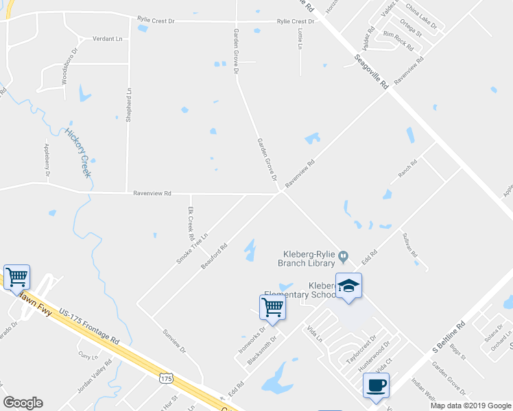 map of restaurants, bars, coffee shops, grocery stores, and more near 1517 Beauford Road in Dallas