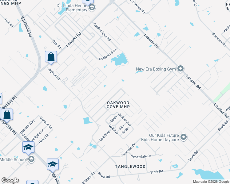 map of restaurants, bars, coffee shops, grocery stores, and more near 429 Watsonwood Street in Dallas