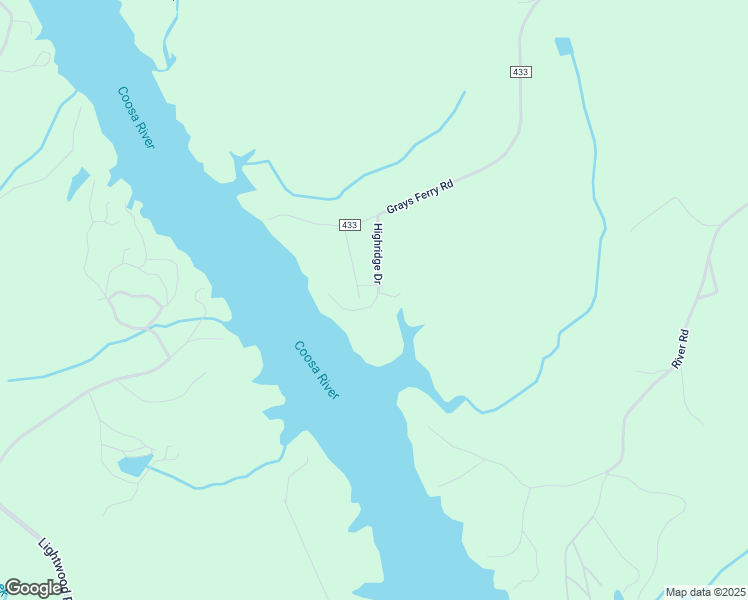 map of restaurants, bars, coffee shops, grocery stores, and more near 212 Highridge Drive in Titus