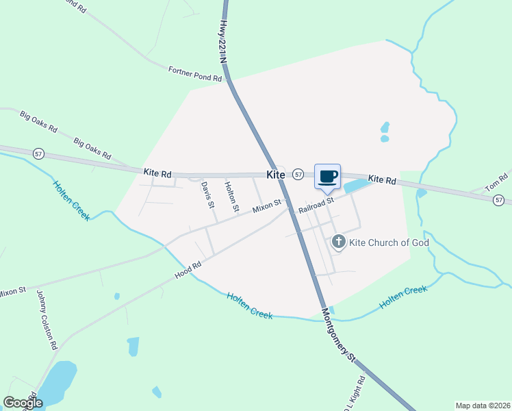 map of restaurants, bars, coffee shops, grocery stores, and more near 117 Mixon Street in Kite