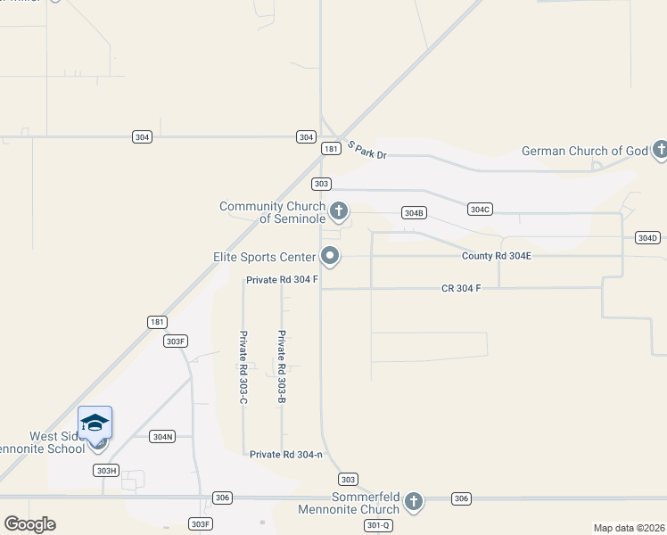 map of restaurants, bars, coffee shops, grocery stores, and more near 331 County Road 303 in Seminole