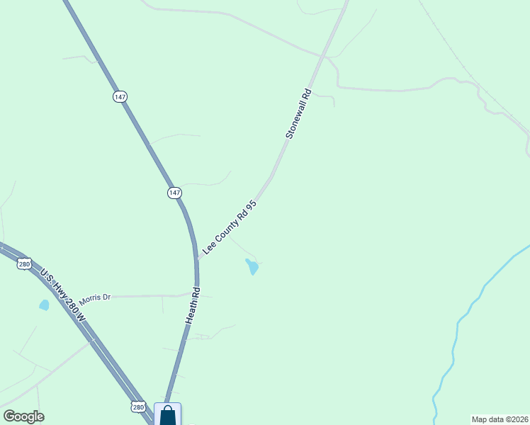 map of restaurants, bars, coffee shops, grocery stores, and more near 7519 Stonewall Road in Auburn