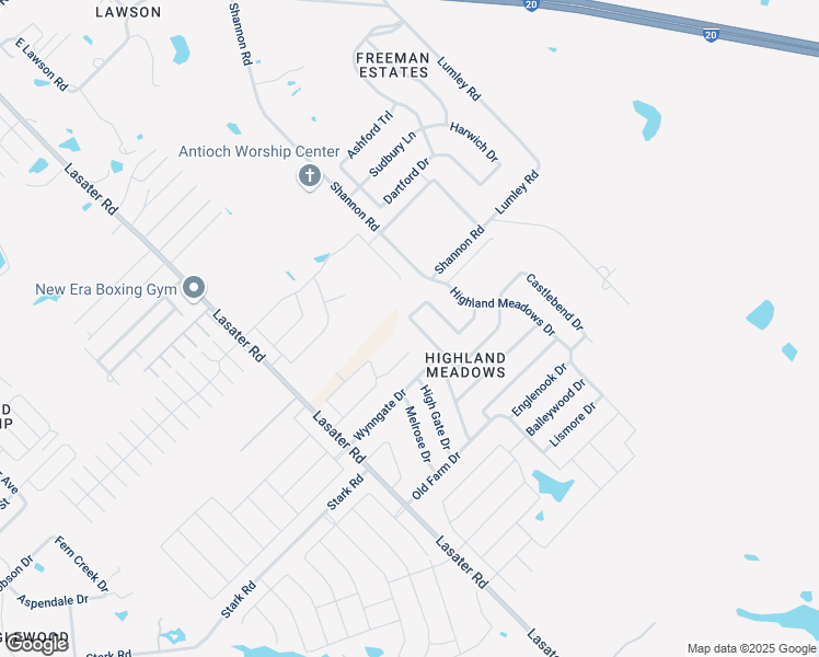map of restaurants, bars, coffee shops, grocery stores, and more near 3121 Rosslyn Court in Seagoville