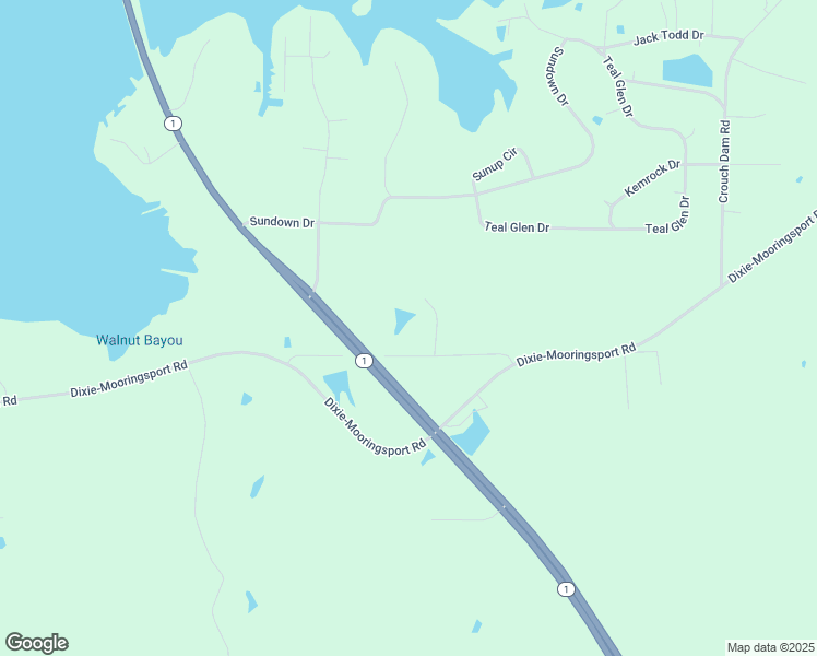 map of restaurants, bars, coffee shops, grocery stores, and more near 8696 Louisiana 169 in Mooringsport