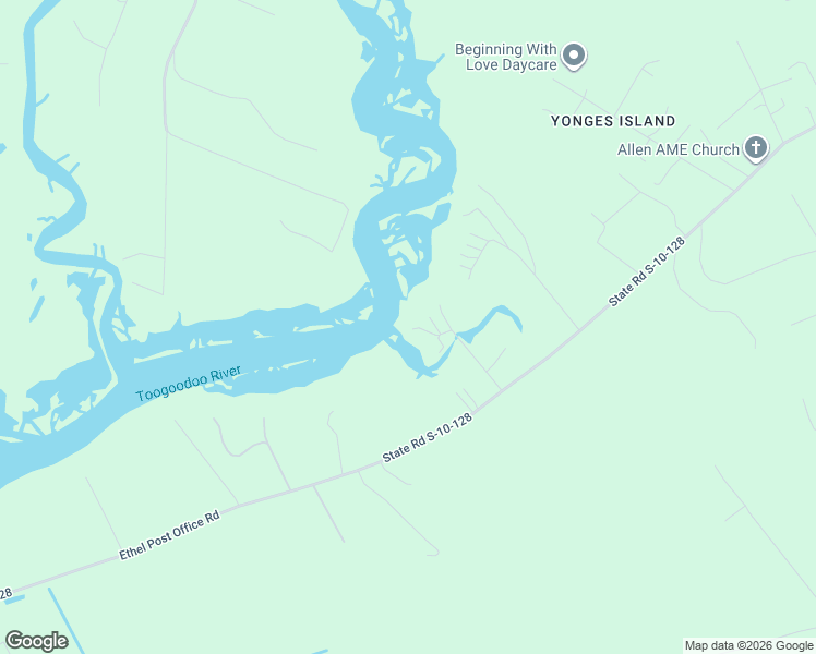 map of restaurants, bars, coffee shops, grocery stores, and more near 4568 Smoak Road in Meggett
