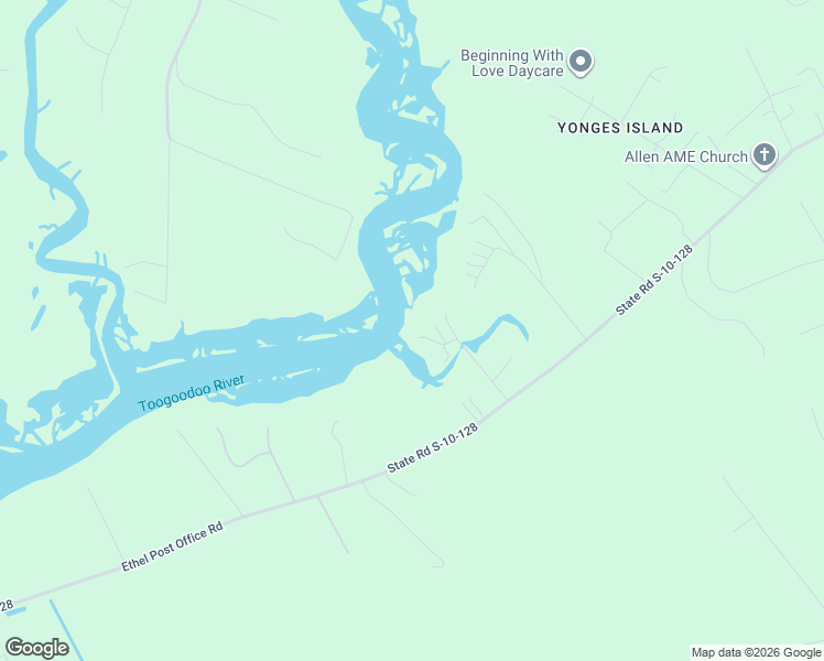 map of restaurants, bars, coffee shops, grocery stores, and more near 4568 Smoak Road in Meggett