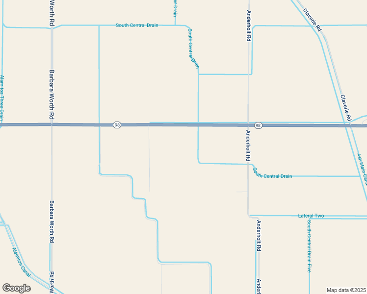 map of restaurants, bars, coffee shops, grocery stores, and more near 1327 California 98 in Calexico