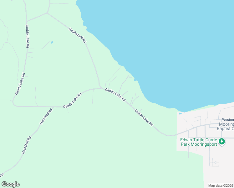 map of restaurants, bars, coffee shops, grocery stores, and more near Caddo Lease Rd in Mooringsport