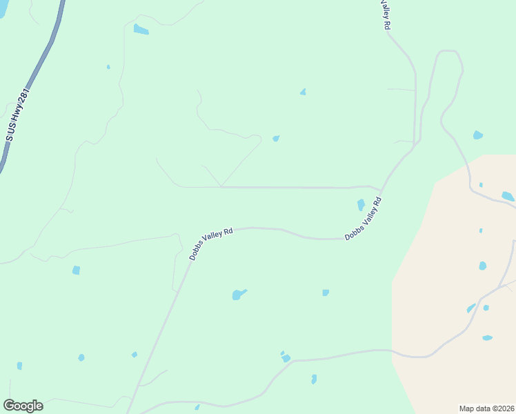 map of restaurants, bars, coffee shops, grocery stores, and more near Dobbs Valley Road in Mineral Wells