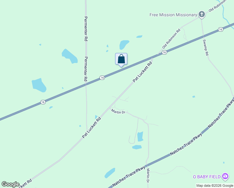 map of restaurants, bars, coffee shops, grocery stores, and more near 1554 Pat Luckett Road in Carthage