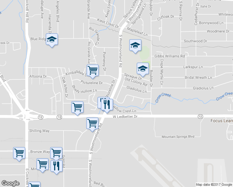 map of restaurants, bars, coffee shops, grocery stores, and more near 4025 Fountainhead Lane in Dallas