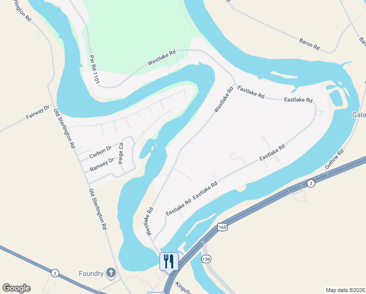 map of restaurants, bars, coffee shops, grocery stores, and more near 6939 Par Road 1101 in Sterlington