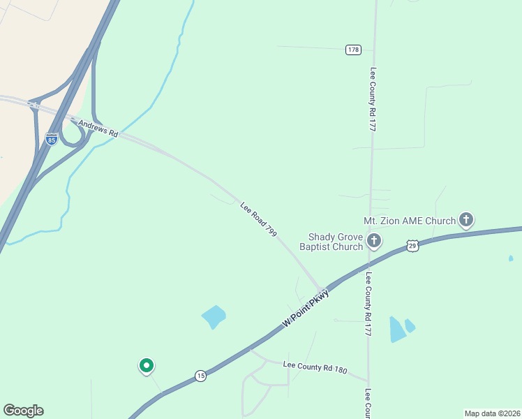 map of restaurants, bars, coffee shops, grocery stores, and more near 300 Lee Road 799 in Opelika