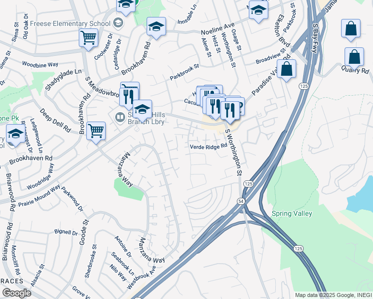 map of restaurants, bars, coffee shops, grocery stores, and more near 7964 Tinaja Lane in San Diego
