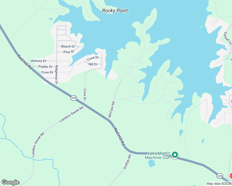 map of restaurants, bars, coffee shops, grocery stores, and more near 277 McCain Road in Eclectic