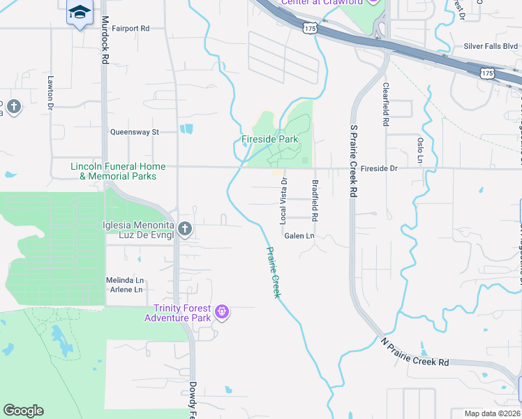 map of restaurants, bars, coffee shops, grocery stores, and more near 8533 Oak Haven Lane in Dallas