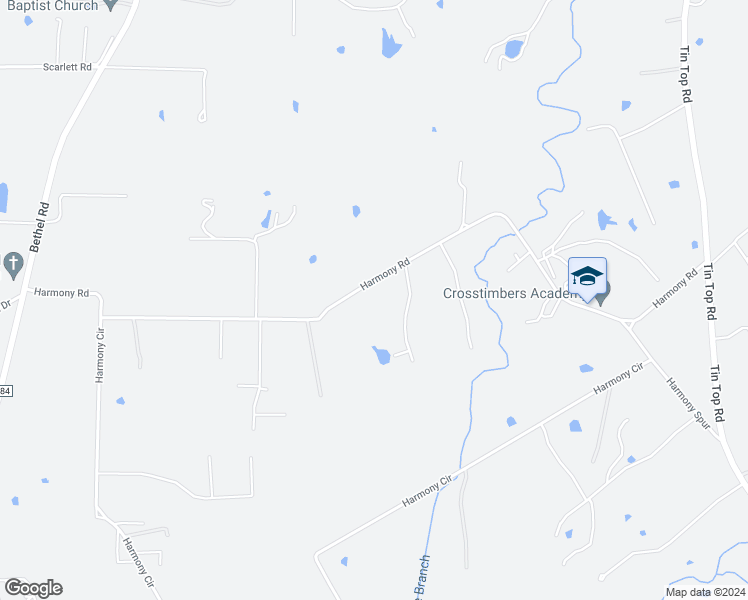 map of restaurants, bars, coffee shops, grocery stores, and more near 673 Harmony Road in Weatherford