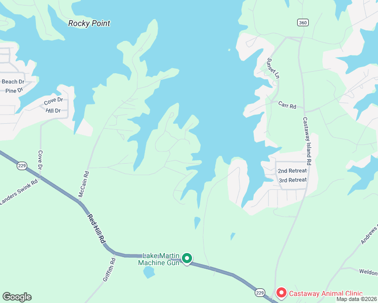 map of restaurants, bars, coffee shops, grocery stores, and more near 164 North Lands End Road in Eclectic