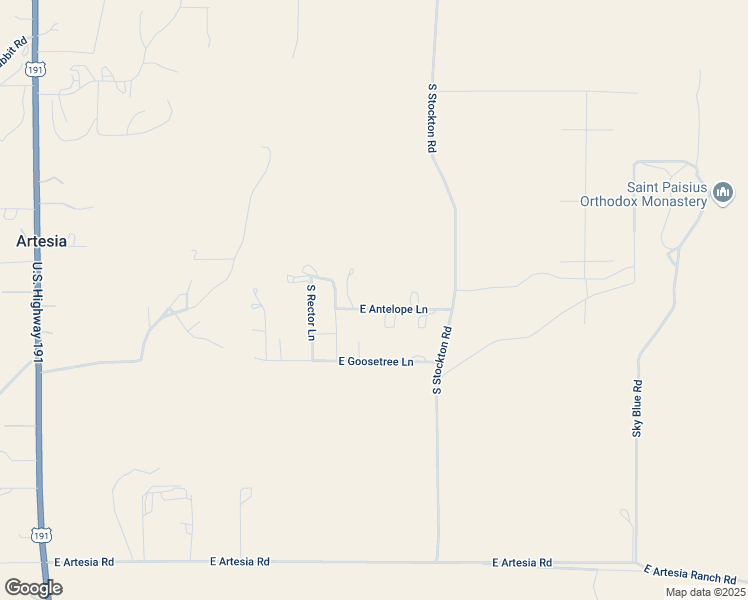 map of restaurants, bars, coffee shops, grocery stores, and more near 1206 East Antelope Lane in Safford